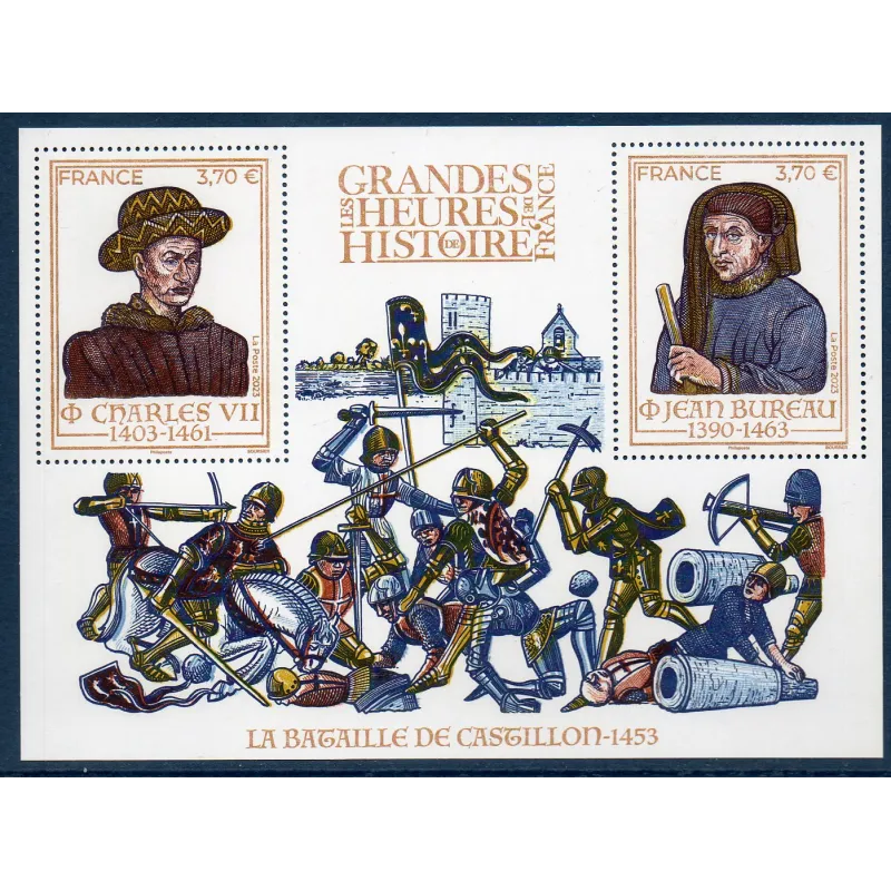 Bloc Feuillet France F5725 Les grandes heures de l'Histoire de France Timbres Neufs