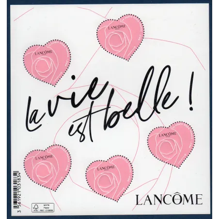 Bloc Feuillet France BF157 Cœurs de Lancôme Timbres Neufs