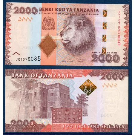 Tanzanie P.43c, neuf Billet de 5000 shillings 2015