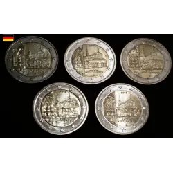 2 euros commémoratives allemagne 2013 5 ateliers Bade Wurttemberg piece de monnaie €