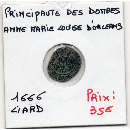 Principauté des Dombes, Anne Marie Louise d'Orléans (1666) Liard