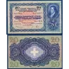 Suisse P.39s, TTB Billet de 20 Francs 1933  Pestalozzi