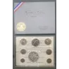 Coffret FDC Fleur de coin France 1973 avec rebord pièces de monnaies en Franc