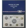 Coffret FDC Fleur de coin France 1974 avec rebord pièces de monnaies en Franc