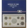 Coffret FDC Fleur de coin France 1975 pièces de monnaies en Franc