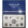 Coffret FDC Fleur de coin France 1974 pièces de monnaies en Franc