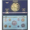 Coffret FDC Fleur de coin France 1978 avec ailes pièces de monnaies en Franc