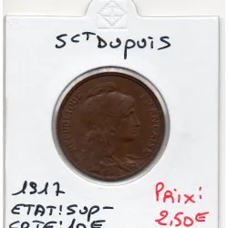 5 centimes Dupuis 1917 Sup-, France pièce de monnaie