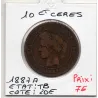 10 centimes Cérès 1887 A Paris TB, France pièce de monnaie