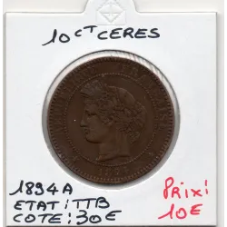 10 centimes Cérès 1894 A Paris TTB, France pièce de monnaie