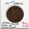 10 centimes Cérès 1870 A moyen Paris B, France pièce de monnaie