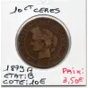 10 centimes Cérès 1879 A Paris B, France pièce de monnaie