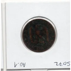 5 centimes Napoléon III tête laurée 1863 K Bordeaux B+, France pièce de monnaie