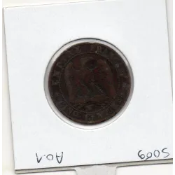 5 centimes Napoléon III tête nue 1855 W Ancre Lille TB-, France pièce de monnaie