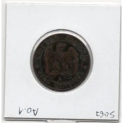 5 centimes Napoléon III tête nue 1855 A Chien Paris TTB-, France pièce de monnaie