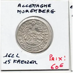 Nuremberg 15 Kreuzer 1622 Sup-, KM.60 Ferdinand II