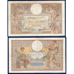 100 Francs LOM, TB, 14.9.1939 Billet de la banque de France