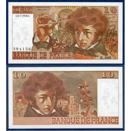 10 Francs Berlioz, Spl, 6.7.1978 Billet de la banque de France