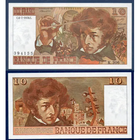 10 Francs Berlioz, Spl, 6.7.1978 Billet de la banque de France