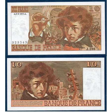 10 Francs Berlioz, Spl, 2.6.1977 Billet de la banque de France