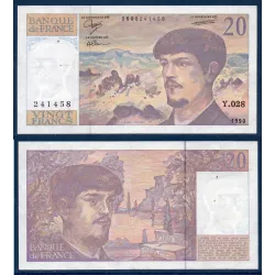 20 Francs Debussy TTB 1990 Billet de la banque de France