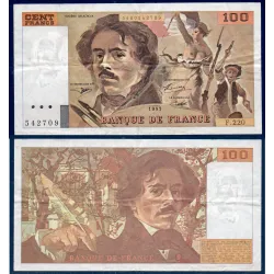 100 Francs Delacroix, TTB-,1993 Billet de la banque de France