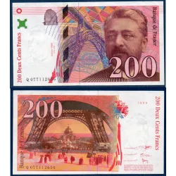 200 Francs Eiffel, Sup, 1999 Billet de la banque de France