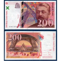 200 Francs Eiffel, TTB, 1999 Billet de la banque de France