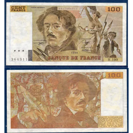 FAUX billet 100 Francs Delacroix 1990