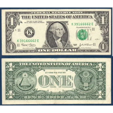 Etats Unis P.515a Dallas, TTB Billet de 1 Dollar 2003 série K