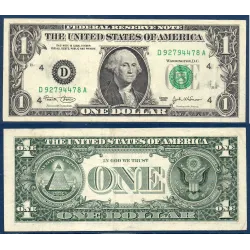 Etats Unis P.515a Cleveland, TTB Billet de 1 Dollar 2003 série D