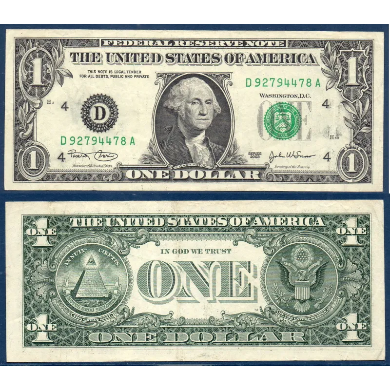 Etats Unis P.515a Cleveland, TTB Billet de 1 Dollar 2003 série D