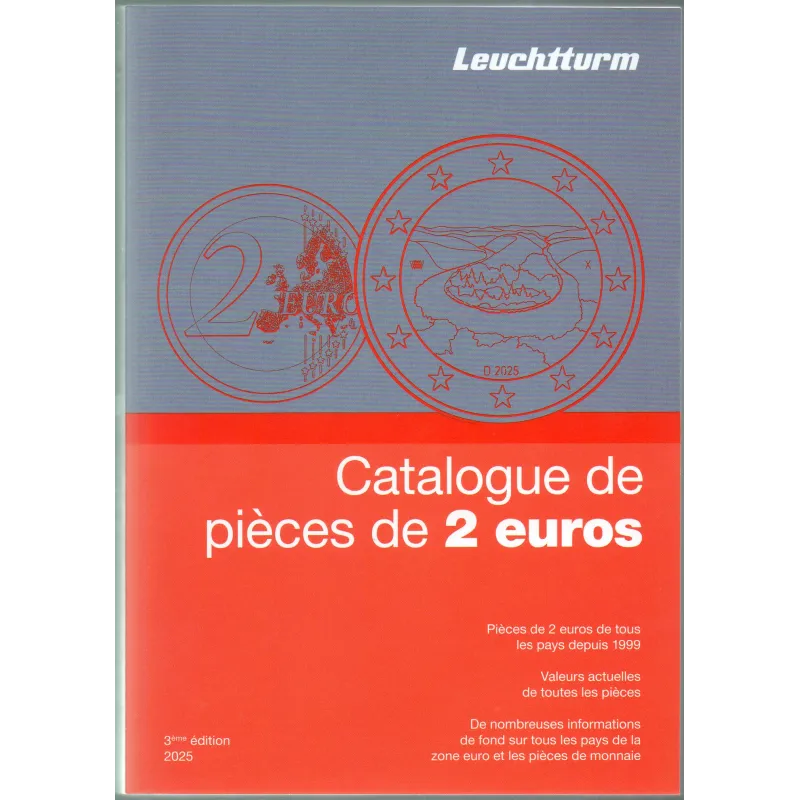 Catalogue Argus Cotation Monnaies de 2 Euros 2025 et séries courantes Leuchtturm