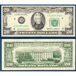 Etats Unis P.477, TTB Cleveland Billet de 20 Dollars 1985 Série D