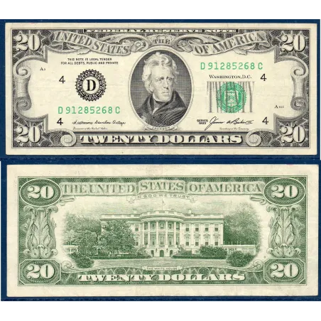 Etats Unis P.477, TTB Cleveland Billet de 20 Dollars 1985 Série D