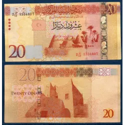 Libye P.83, TTB, Billet de 20 dinars 2016 Awjila