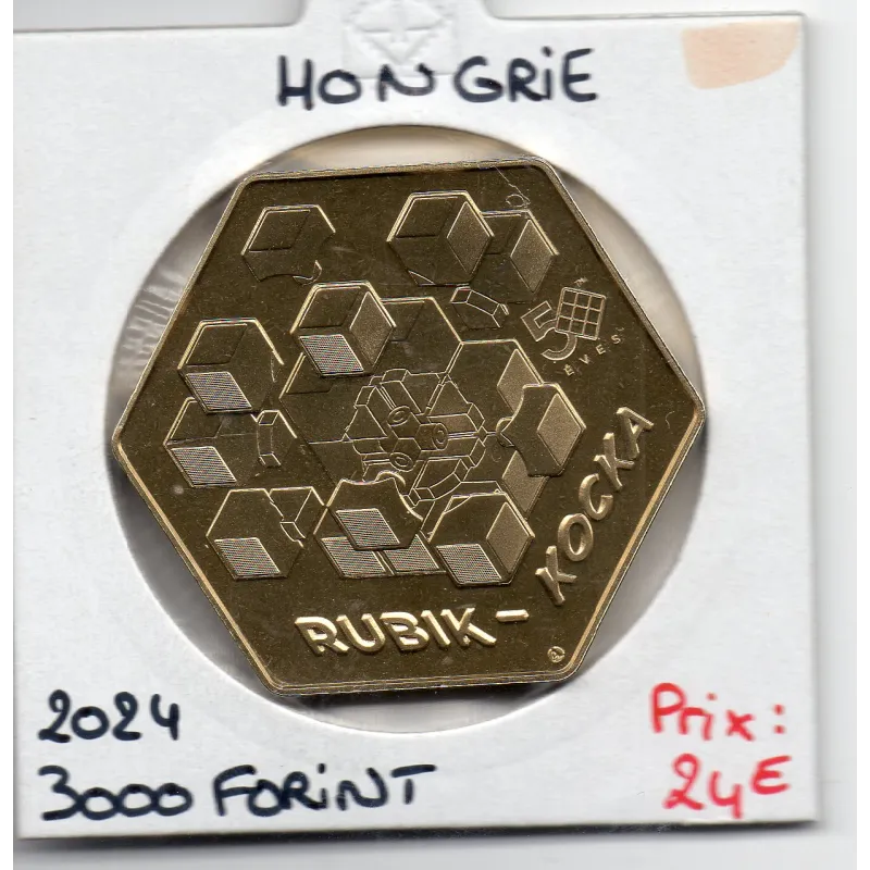 Hongrie 3000 forint 2024, FDC, Pièce Rubik's cube