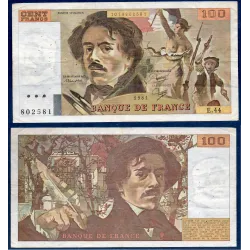 100 Francs Delacroix, TB, 1981 Billet de la banque de France