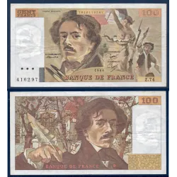 100 Francs Delacroix, TB, 1984 Billet de la banque de France