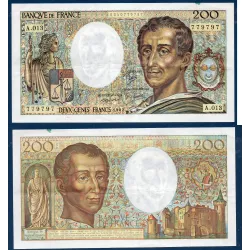 200 Francs Montesquieu, TTB, 1982 Billet de la banque de France