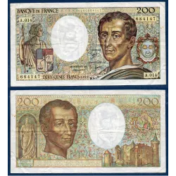 200 Francs Montesquieu, TB, 1983 Billet de la banque de France