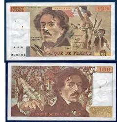 100 Francs Delacroix, TTB, 1982 Billet de la banque de France