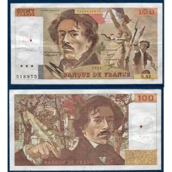 100 Francs Delacroix, TTB, 1984 Billet de la banque de France