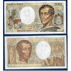 200 francs Montesquieu, TTB+, 1989 Billet de la banque de France