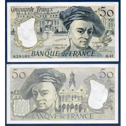 50 Francs Quentin, SPL, 1987 Billet de la banque de France