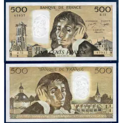 500 Francs Pascal, TTB, 3.11.1977 Billet de la banque de France