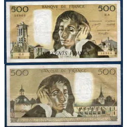 500 Francs Pascal, TB, 2.1.1969 Billet de la banque de France