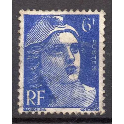 Timbre Yvert No 720b mêche croisée oblitéré variété de poinçon marianne de Gandon