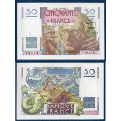 50F Le verrier, Sup, 17.2.1949 Billet de la banque de France