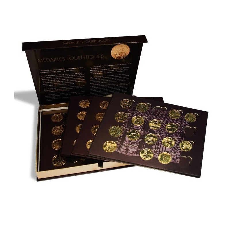 Coffret presso 80 médailles touristiques 4 plateaux